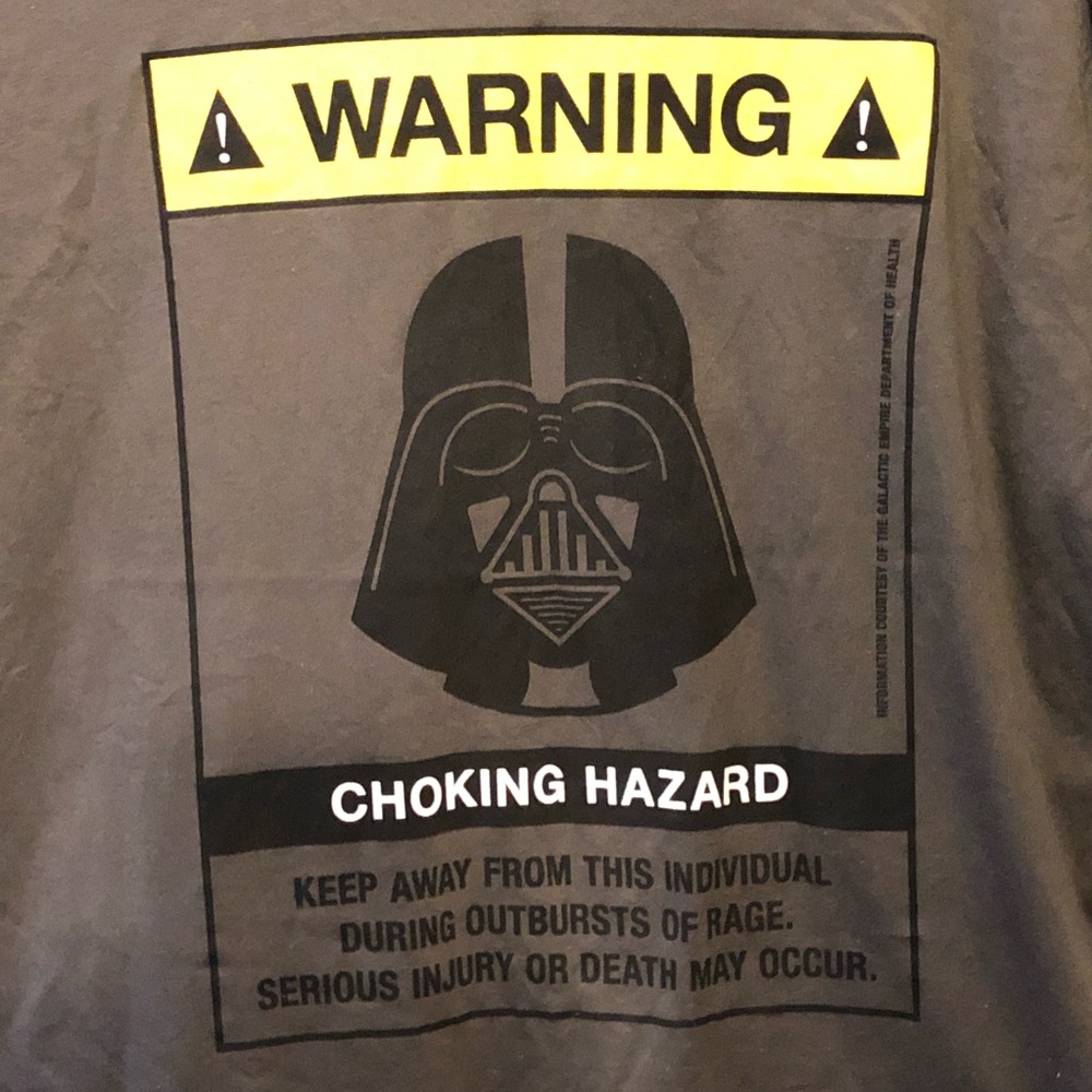 Darth Vader Star Wars XL shirt new and tagged.